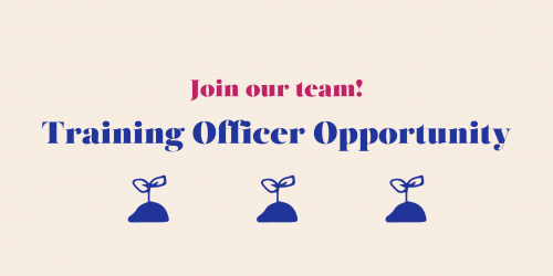 Copy of We're hiring Training Officer website banner
