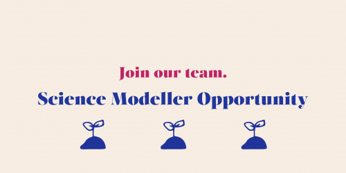 We're hiring Science Modeller website banner
